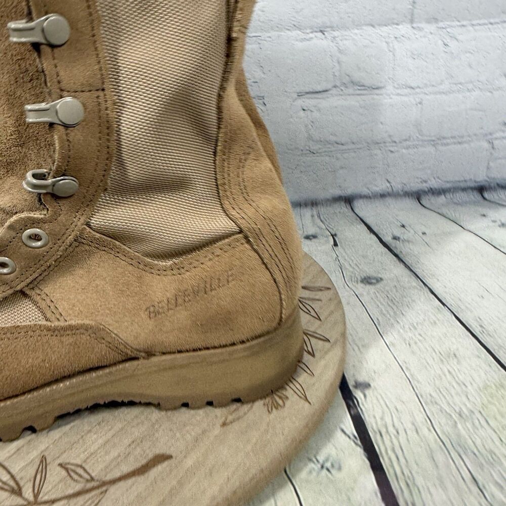 Belleville 790G Gore-Tex Vibram Military Combat Boots Tan Tactical Made USA 4.5R - Picture 6 of 15